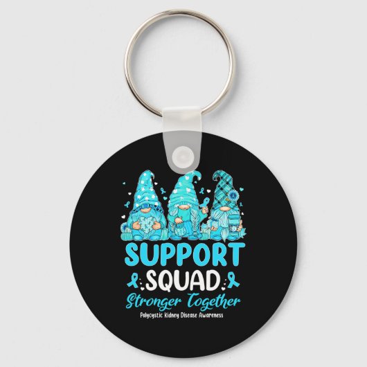 Nierziekte bewustzijn Gnomies Support Squad Sleutelhanger (Voorkant)