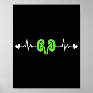 Nierziekte Bewustzijn Hartslag Transplantatie Orga Poster