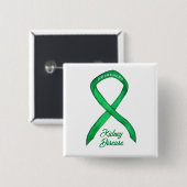 Nierziekte bewustzijn lint Button Pin (Voorkant /achterkant)