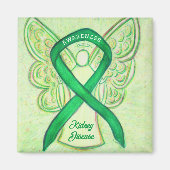 Nierziekte bewustzijn lint engel art magneten (Voorkant)