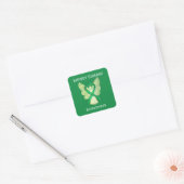 Nierziekte bewustzijn lint engel sticker (Envelop)