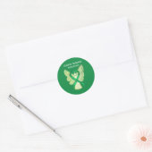 Nierziekte bewustzijn lint engel sticker (Envelop)