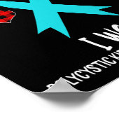 Nierziekte bewustzijn lint Ik kwam we vochten 1 Poster (Hoek)