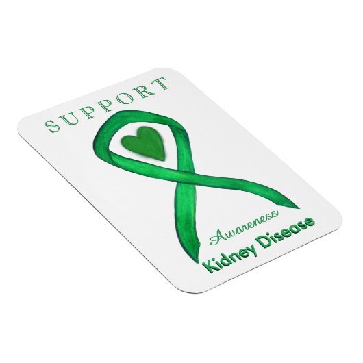 Nierziekte bewustzijn lint kunst magneet geschenke (Rechterzijde)