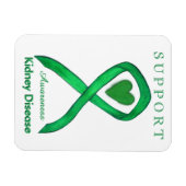 Nierziekte bewustzijn lint kunst magneet geschenke (Horizontaal)