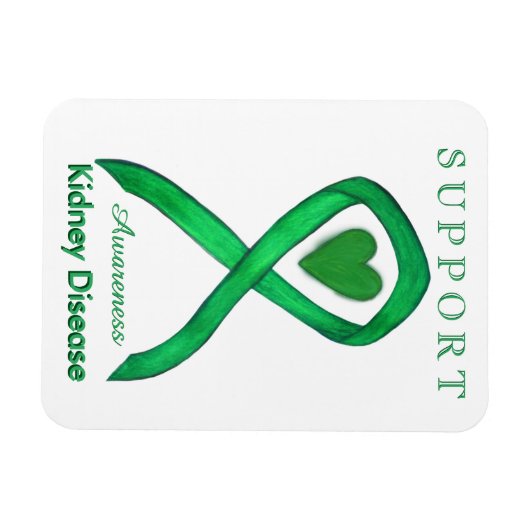 Nierziekte bewustzijn lint kunst magneet geschenke (Horizontaal)