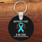 Nierziekte bewustzijn Mijn broer's gevecht is mijn Sleutelhanger (Voorkant)