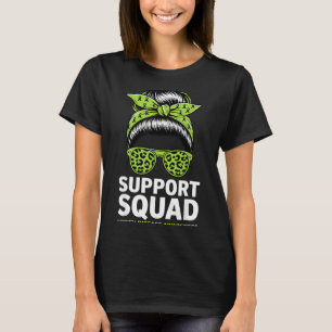 Nierziekte bewustzijn rommelige knot steun team t-shirt