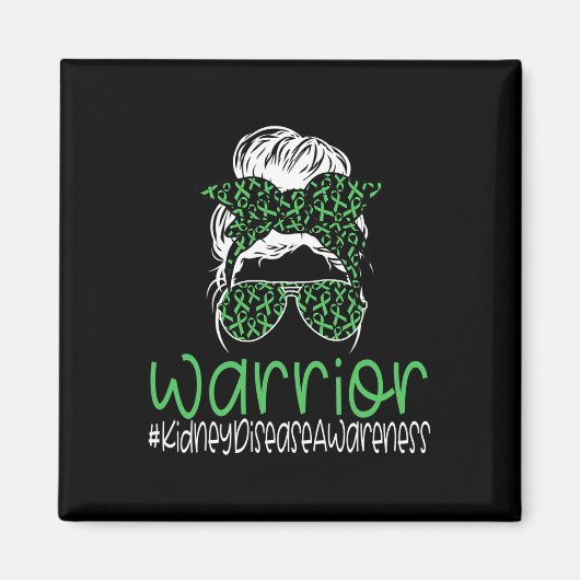 Nierziekte bewustzijn transplantaat groen lint M Magneet (Voorkant)