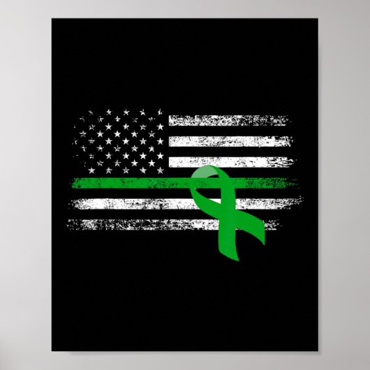 Nierziekte Bewustzijn US Flag Support Squad GRE Poster (Voorkant)