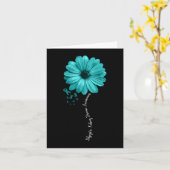 Nierziekte bewustzijn Warrior  lint Kaart (Gele Bloem)