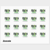 Nierziekte Faith Materie 1 Ronde Sticker (Vel)