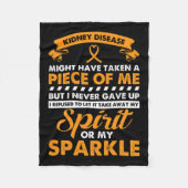 Nierziekte Gift - Geef nooit nierkanker op Fleece Deken (Voorkant)