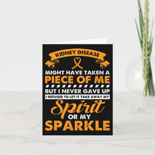 Nierziekte Gift - Geef nooit nierkanker op Kaart (Voorkant)