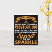 Nierziekte Gift - Geef nooit nierkanker op Kaart (Gele Bloem)