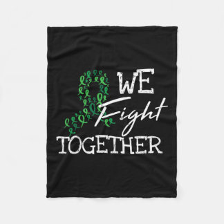 Nierziekte Groen lint Familie Quote Awareness Fleece Deken