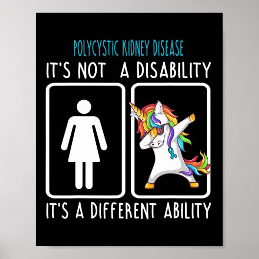 Nierziekte Het is geen handicap Poster (Voorkant)