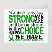 Nierziekte hoe sterk we zijn briefkaart (Voorkant)