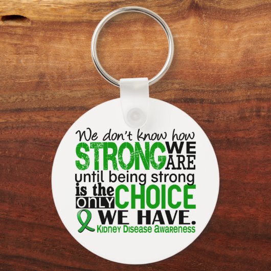 Nierziekte hoe sterk we zijn sleutelhanger (Voorkant)