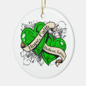 Nierziekte Hoop vertrouwen met tweeledig hart Keramisch Ornament (Links)