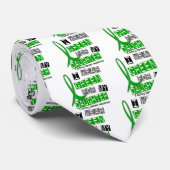 Nierziekte Ik Draag groen voor mijn dochter 37 Stropdas (Opgerold)