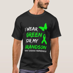 Nierziekte Ik Draag groen voor mijn kleinzoon lint T-shirt