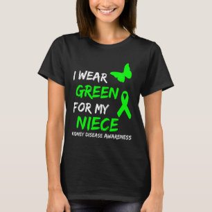 Nierziekte Ik Draag groen voor mijn nichtje lint 1 T-shirt