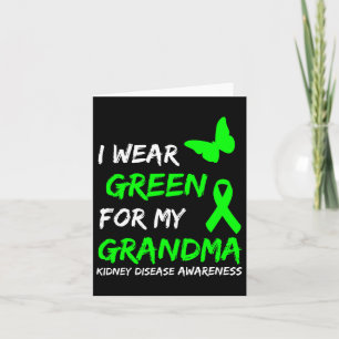 Nierziekte Ik Draag groen voor mijn oma lint Kaart