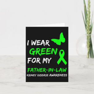 Nierziekte Ik Draag groen voor mijn schoonvader R Kaart