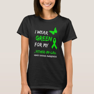 Nierziekte Ik Draag groen voor mijn schoonvader R T-shirt