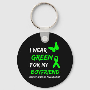 Nierziekte Ik Draag groen voor mijn vriend Ribbo Sleutelhanger