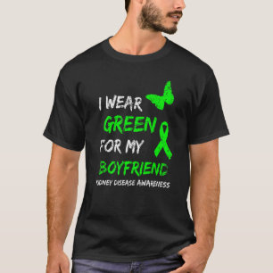 Nierziekte Ik Draag Groen Voor Mijn Vriendje Lint T-shirt
