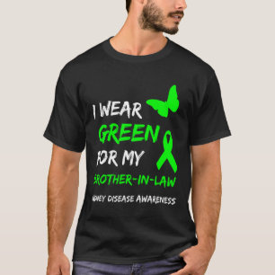 Nierziekte Ik Draag groen voor mijn zwager T-shirt