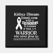 Nierziekte komt niet met een handmatige bewustword magneet (Voorkant)