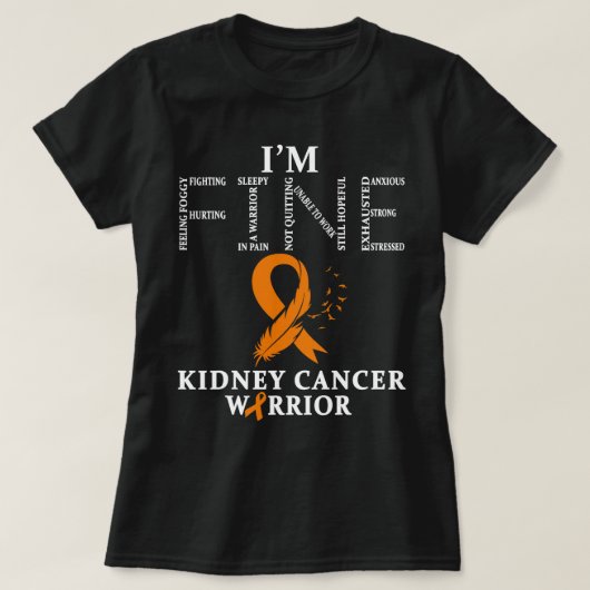 Nierziekte krijger IM Fine 3 T-shirt (Design voorkant)