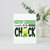 Nierziekte met de verkeerde kuiken briefkaart (Staand voorkant)