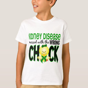 Nierziekte met de verkeerde kuiken t-shirt