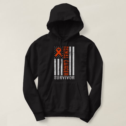 Nierziekte Nierkanker bewustzijn Nierkanker Hoodie (Design voorkant)