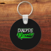 Nierziekte Ontwerp Dialyse Krijger Gift Sleutelhanger (Voorkant)
