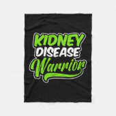 Nierziekte Ontwerp Krijger Gift 1 Fleece Deken (Voorkant)