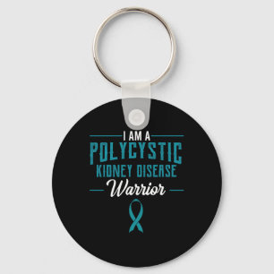 Nierziekte PKD Warrior PCKD Awareness Blauwgroen 1 Sleutelhanger
