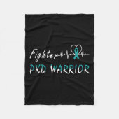 Nierziekte PKD Warrior Support Fighter Fleece Deken (Voorkant)