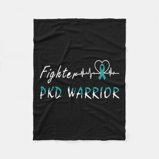Nierziekte PKD Warrior Support Fighter Fleece Deken (Voorkant)