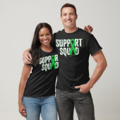 Nierziekte Support Squad Groene Bewustzijnsribbel T-shirt (Unisex)