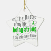 Nierziekte tijdens de strijd keramisch ornament (Links)