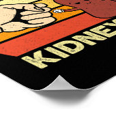 Nierziekte transplantaat plezier Nier Orgaandonor Poster (Hoek)