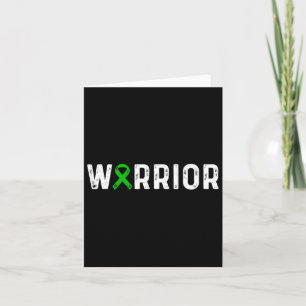 Nierziekte Warrior Awareness Green Ribbon Kaart