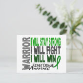 Nierziekte Warrior Briefkaart (Staand voorkant)