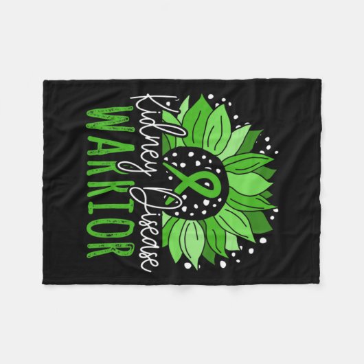 Nierziekte Warrior Fleece Deken (Voorkant (Horizontaal))