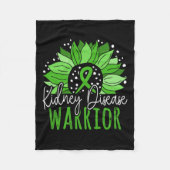 Nierziekte Warrior Fleece Deken (Voorkant)